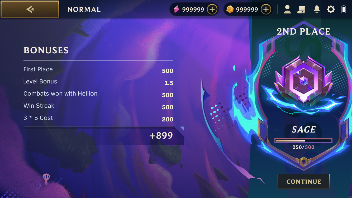 Lightning tier reward